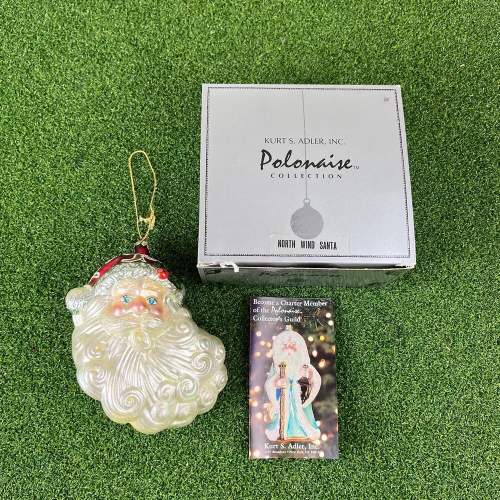 Kurt S. Adler Polonaise Collection North Wind Santa Glass Ornament
